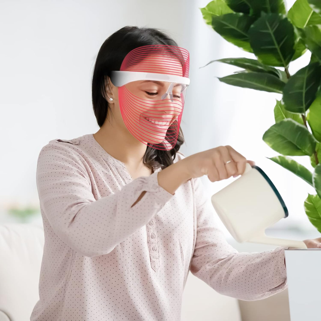 Led skin therapy mask